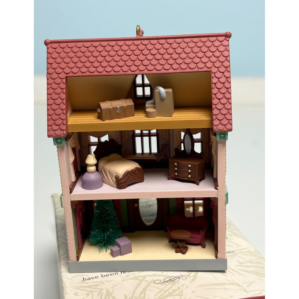 Hallmark‎ Pink Victorian Painted Lady Nostalgic House 1996 christmas ornament - Picture 5 of 11